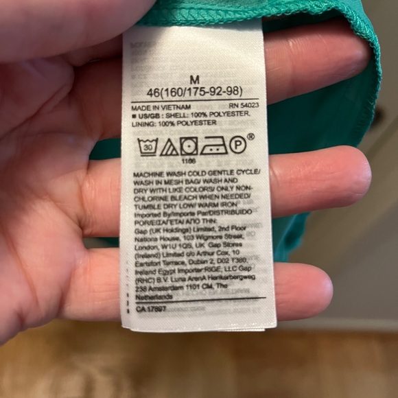 NWT Banana Republic Radiant One-Shoulder Dress Cabana Green (M) - Picture 6 of 6